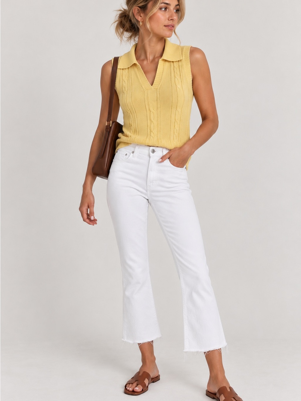 PAIGE Laurel Canyon High Rise Bootcut Jeans White Raw Hem Size 27